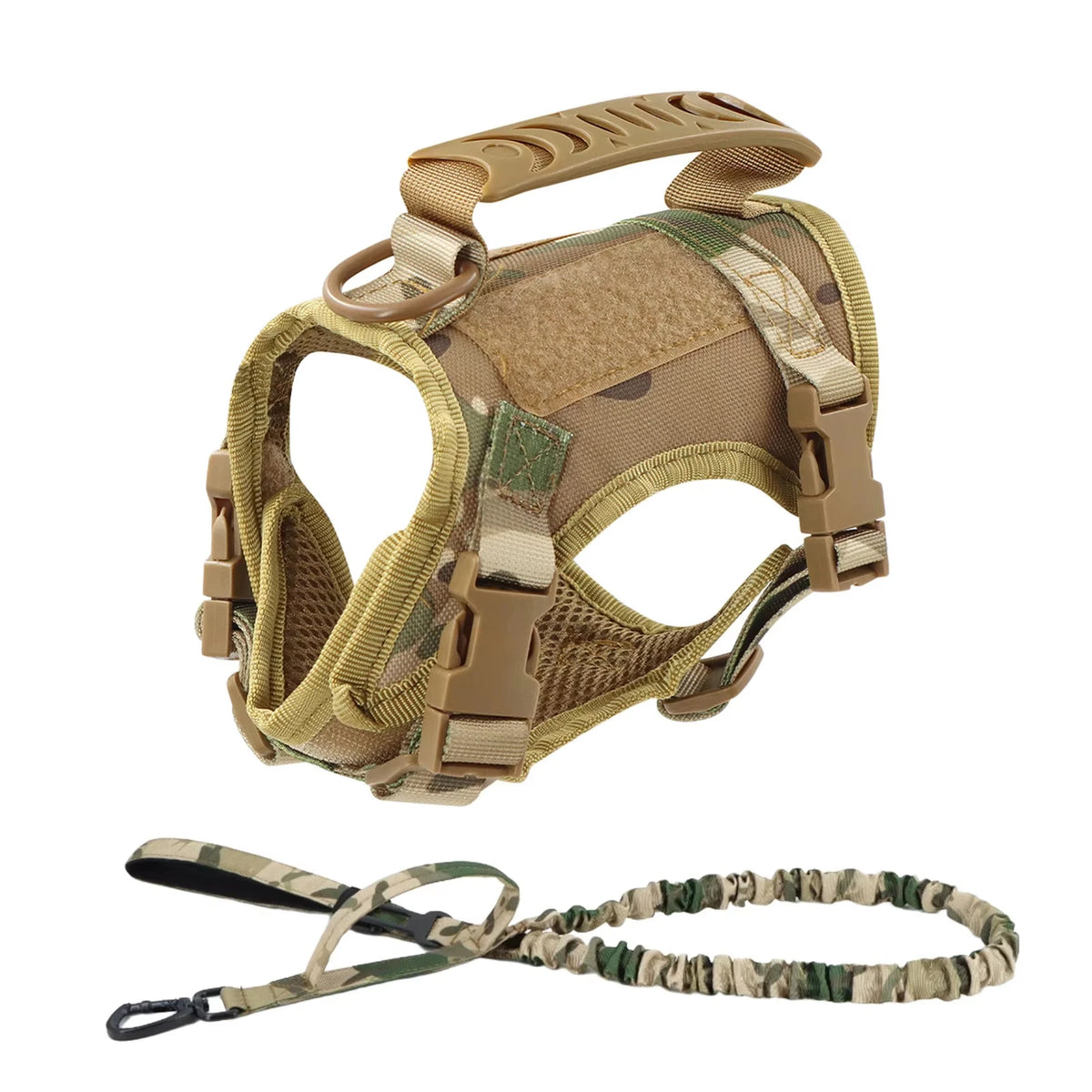 Tactical Adjustable Nylon Harness And Leash For Small Dogs