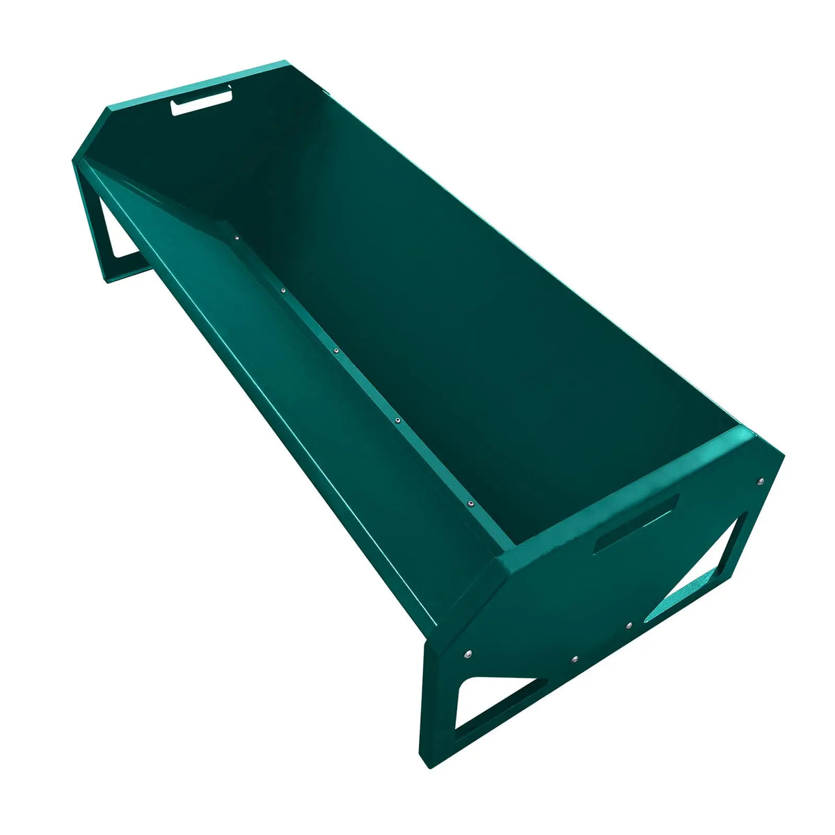 HiMISS Heavy Duty Galvanized Steel Livestock Hay Feeder Trough