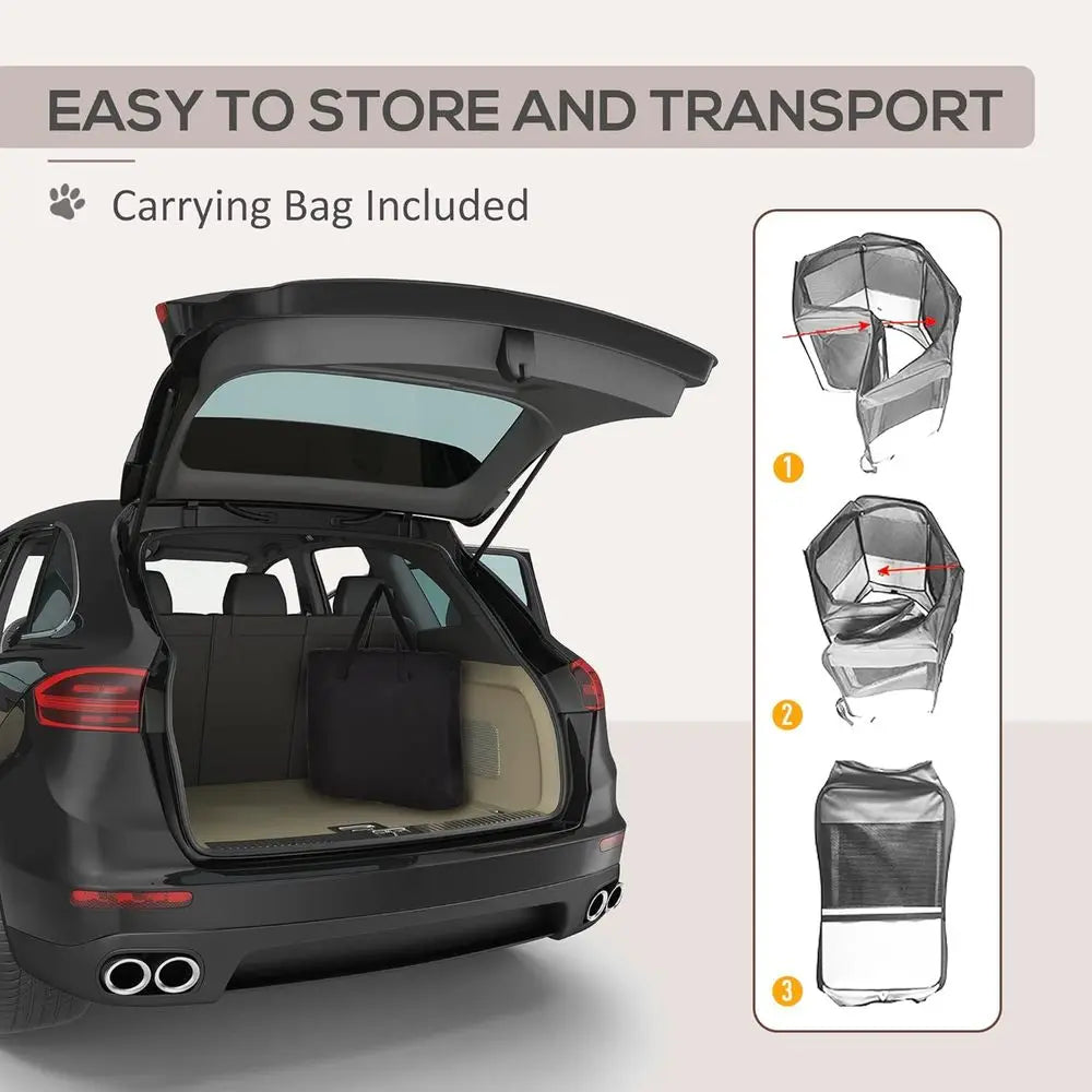 Portable Folding Pet Playpen With Carry Bag For Dogs