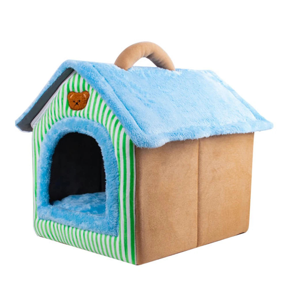 Foldable Washable Pet Cave Bed For Cats And Small Dogs