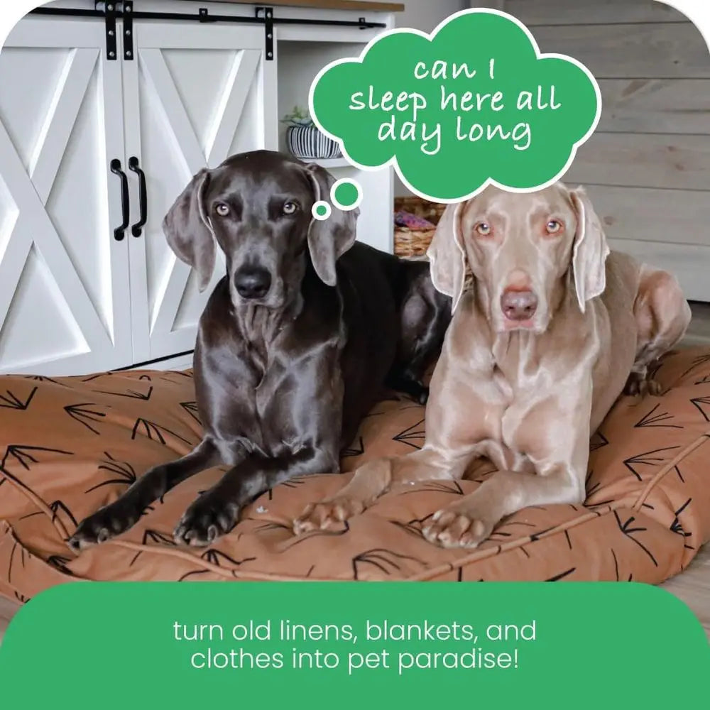 Heat Waves Pet Bed With Breathable Washable Cotton Cover