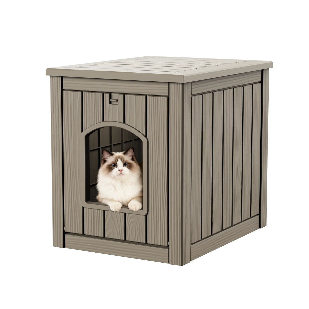 Resin End Table Cat House And Waterproof Pet Kennel