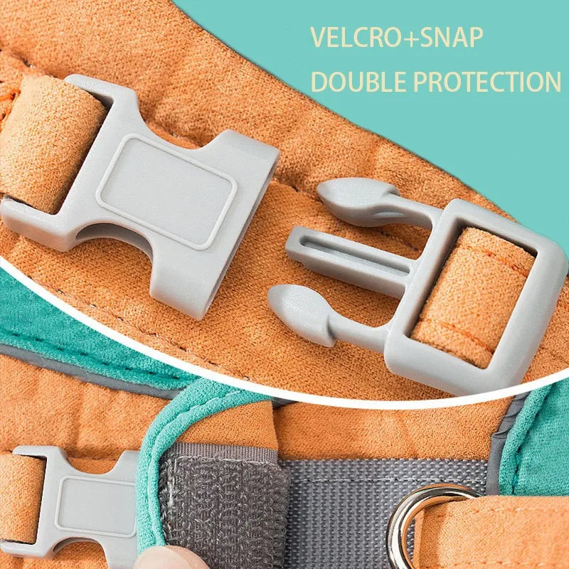 Reflective Vest Dog Harness For Safe Night Pet Walks