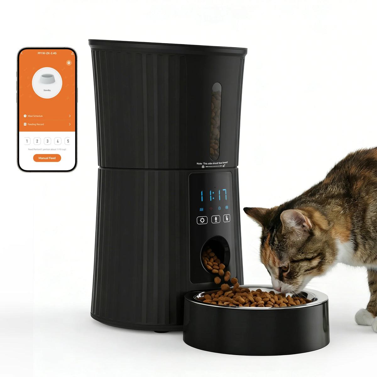 JHK Automatic WiFi Cat Feeder With App Control System