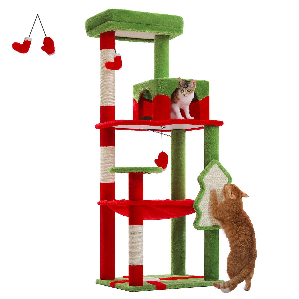 PAWZ Road Five Tier Cat Tower With Sisal Scratching Posts