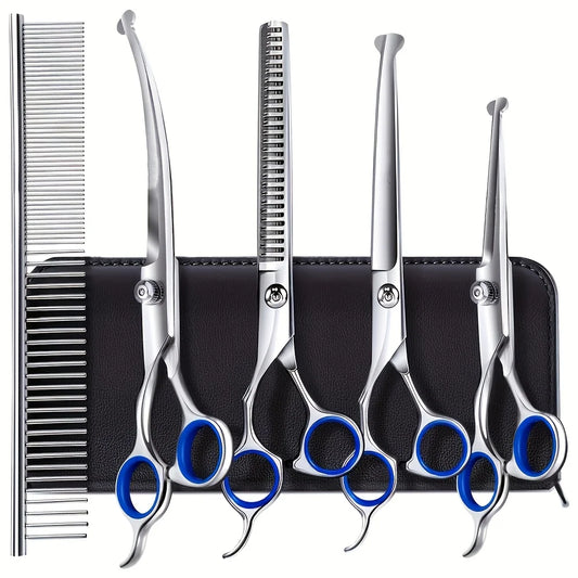 Titanium Coated Stainless Steel Heavy Duty Pet Grooming Scissors