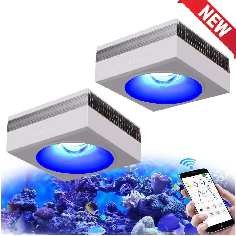 PopBloom RL90 WiFi LED Aquarium Light For Saltwater Reef