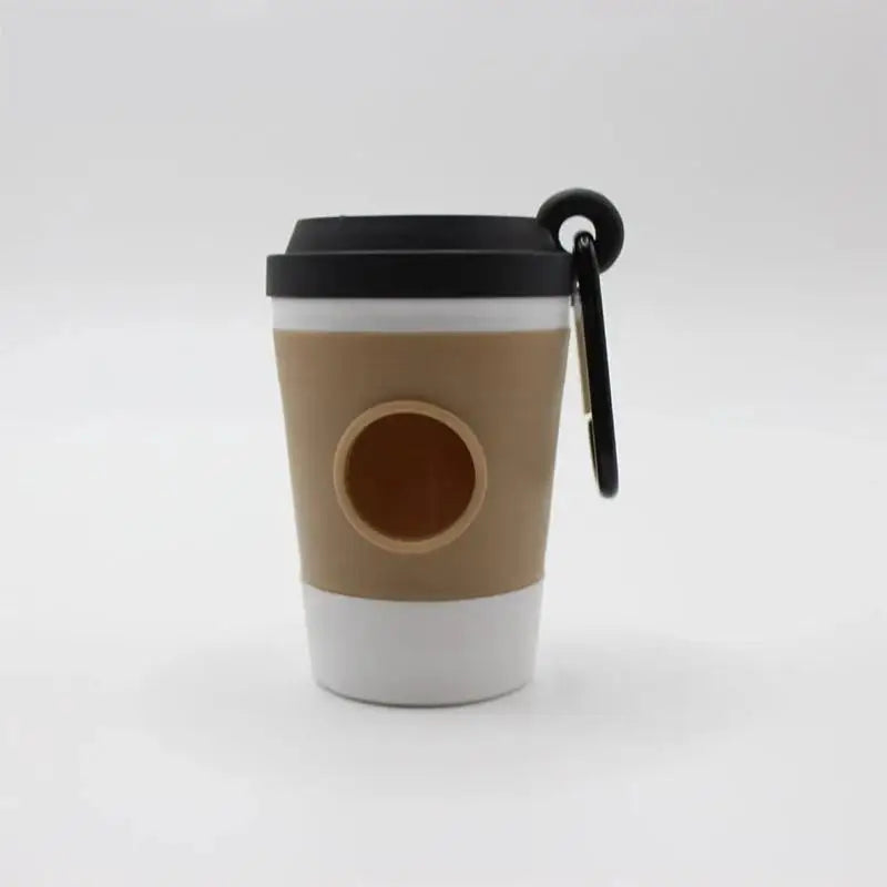 Portable Pet Waste Bag Dispenser Coffee Cup Style Outdoor Accessory