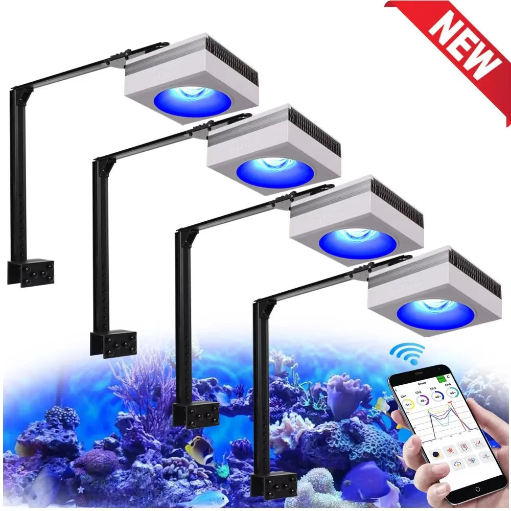 PopBloom RL90 WiFi LED Aquarium Light For Saltwater Reef