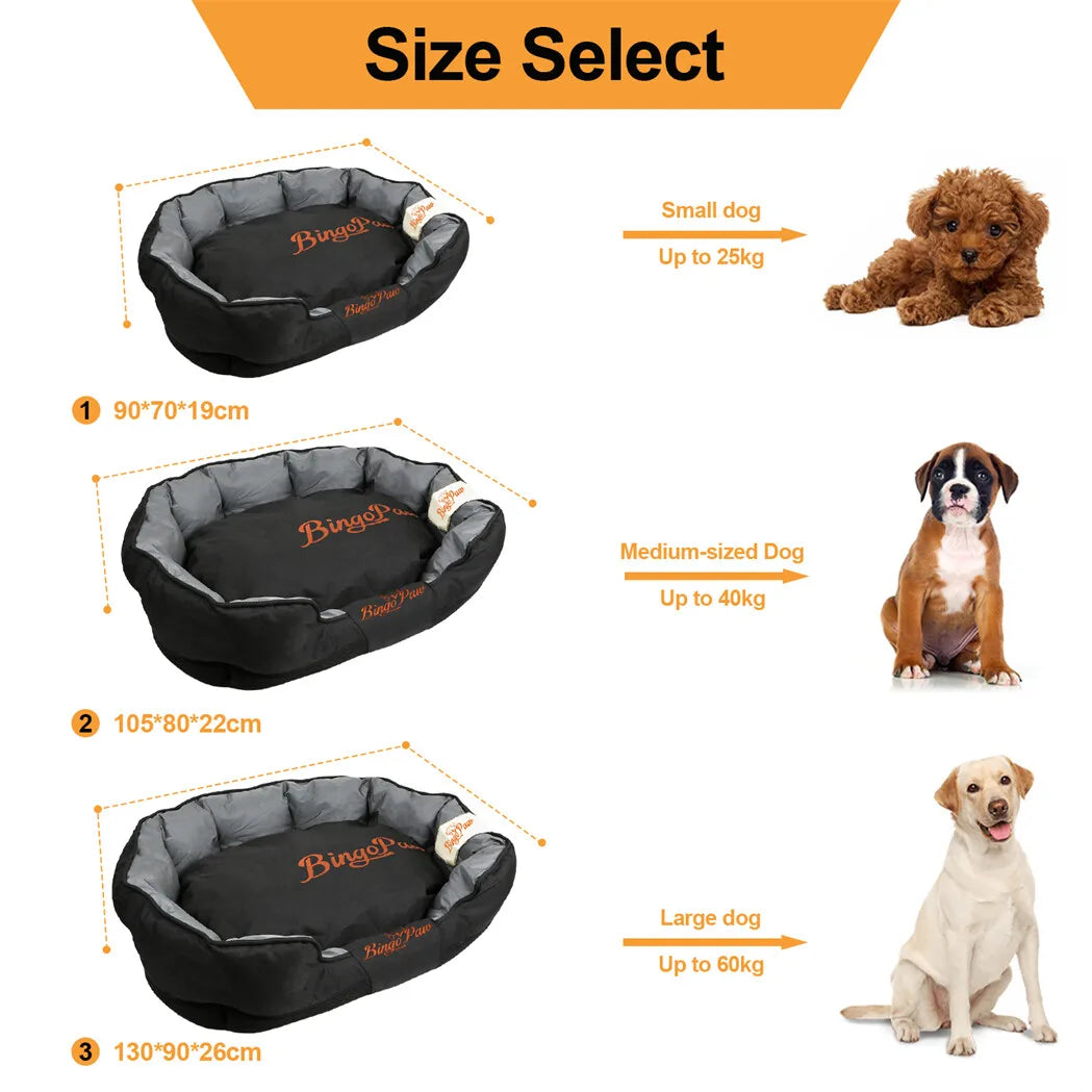 Borwart Orthopedic Waterproof Dog Bed With Removable Washable Cushion