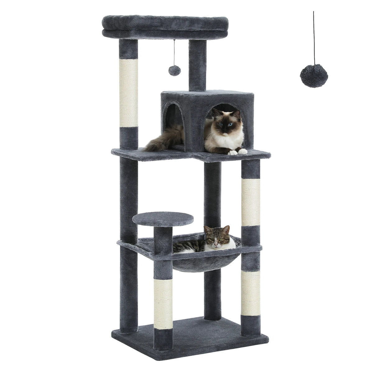 PAWZ Road Five Tier Cat Tower With Sisal Scratching Posts