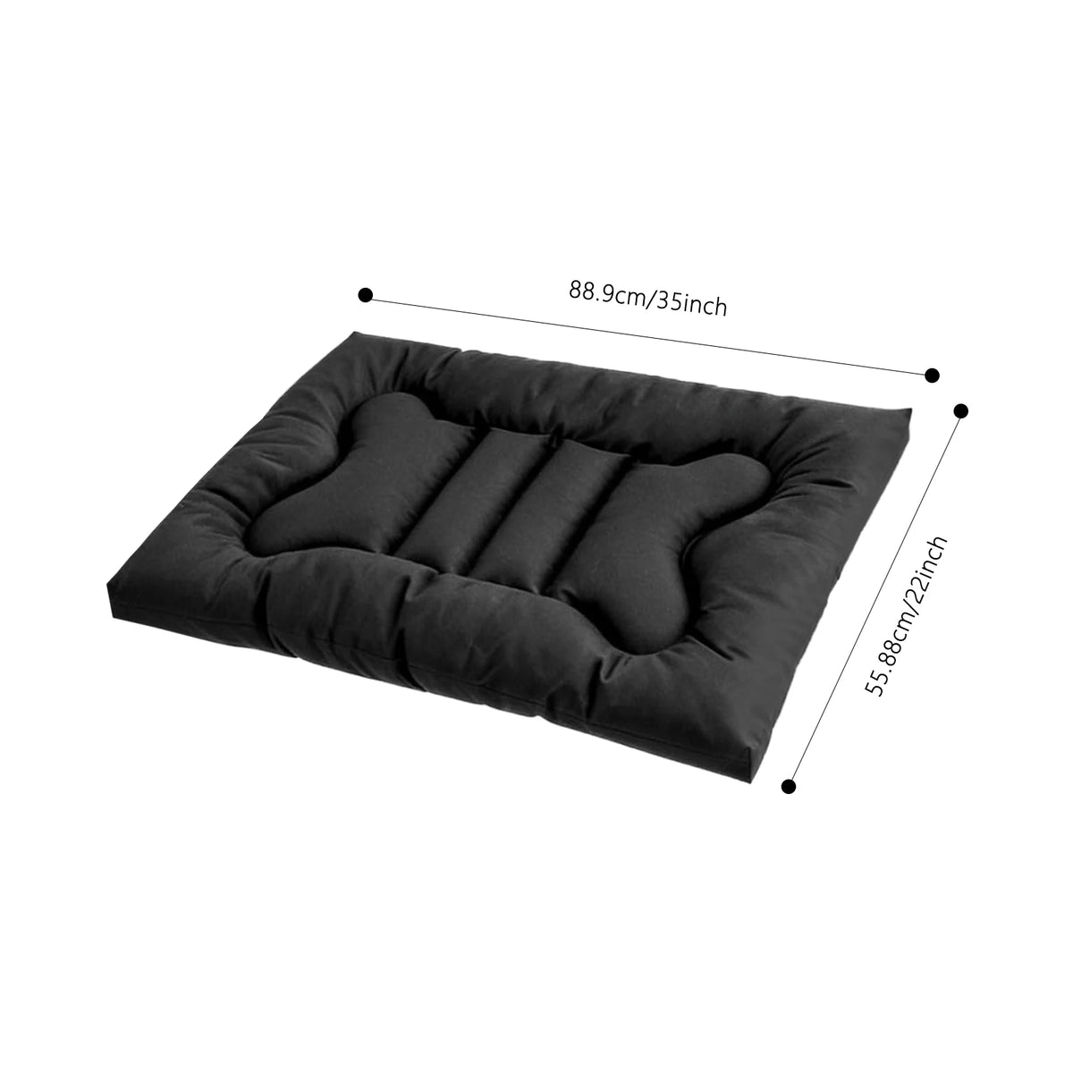 Heavy Duty Chew Proof Dog Bed Durable Waterproof Pet Crate Pad