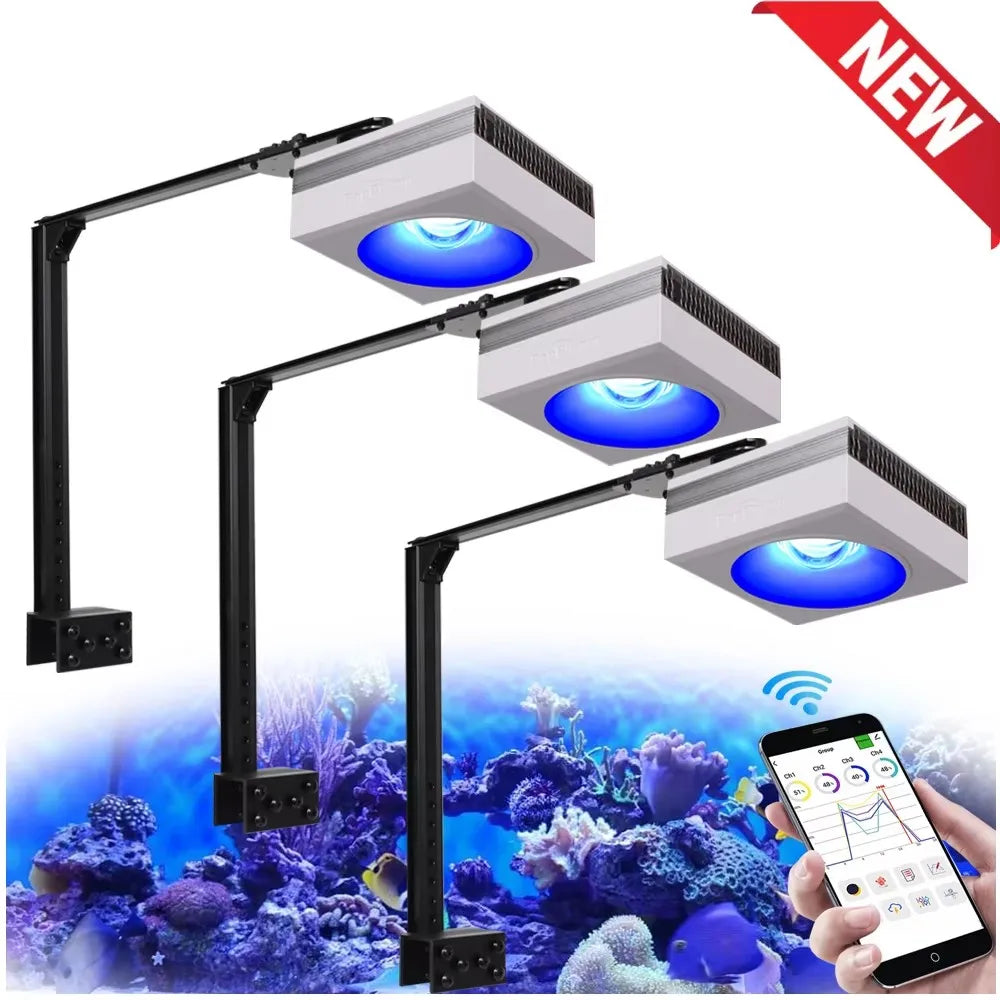PopBloom RL90 WiFi LED Aquarium Light For Saltwater Reef