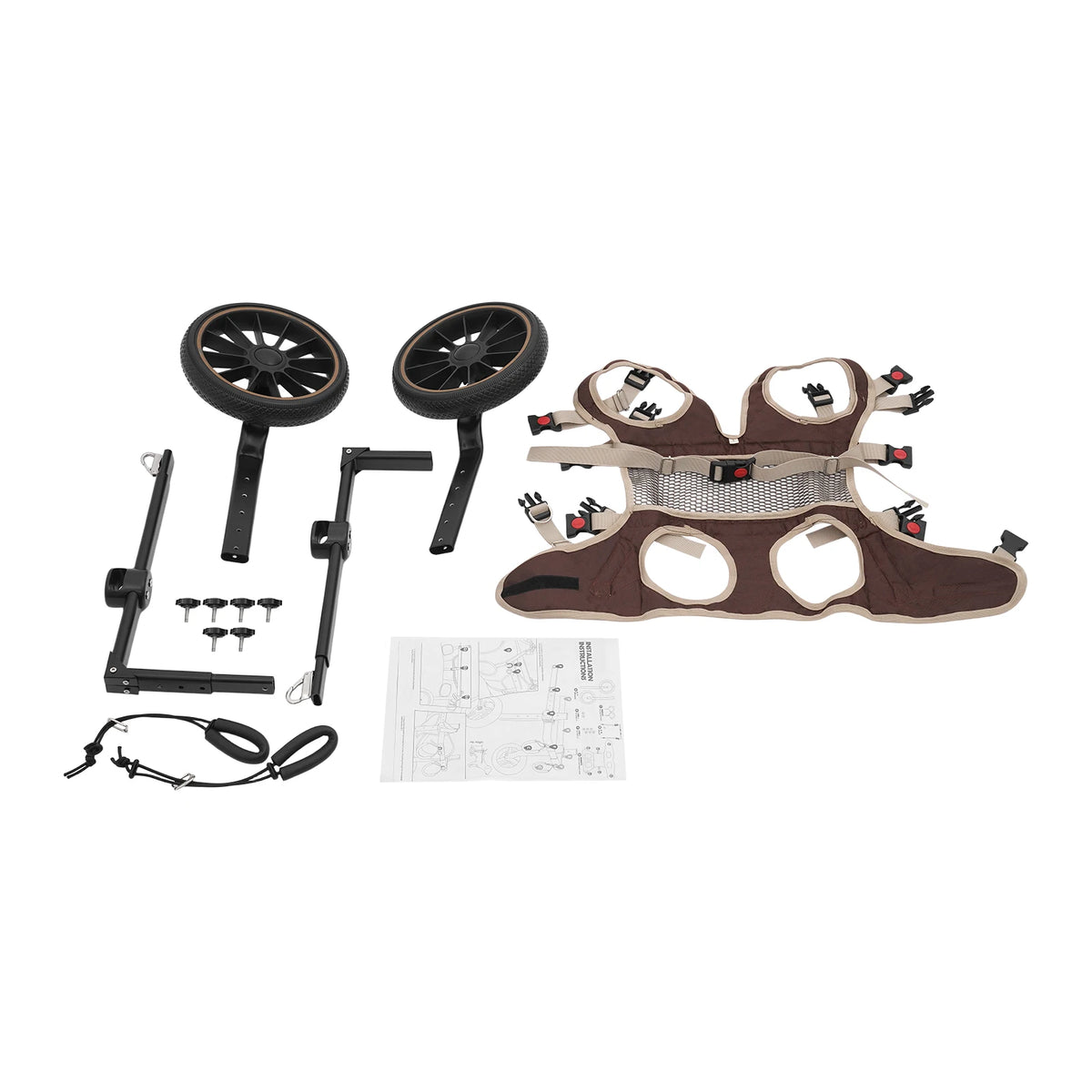 Bymaocar Dog Walking Aid Wheelchair For Senior And Disabled Pets