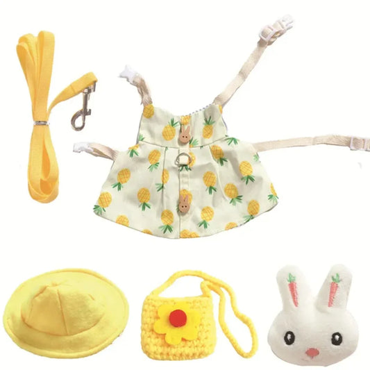Small Animal Harness Leash Set For Outdoor Guinea Pigs