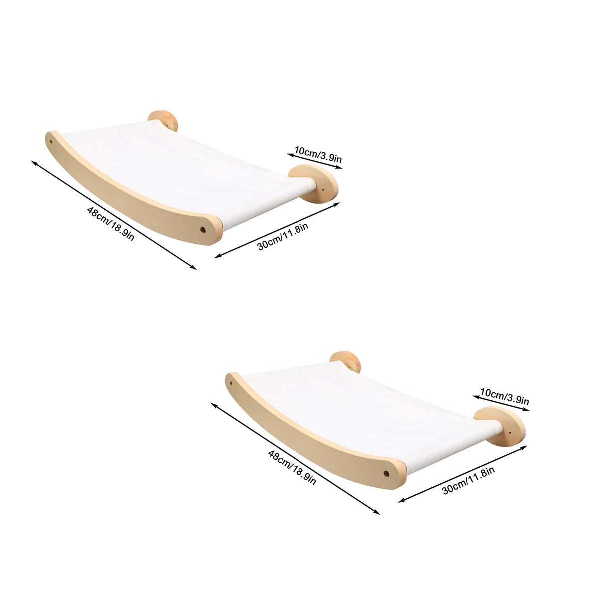 CWV Wall Mounted Cat Climbing Shelf With Hammock And Stairway