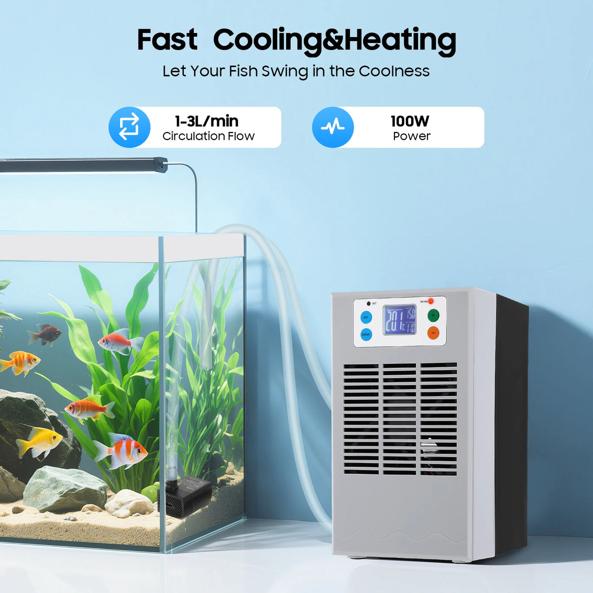 Digital Aquarium Thermostat Water Heater And Cooling Controller