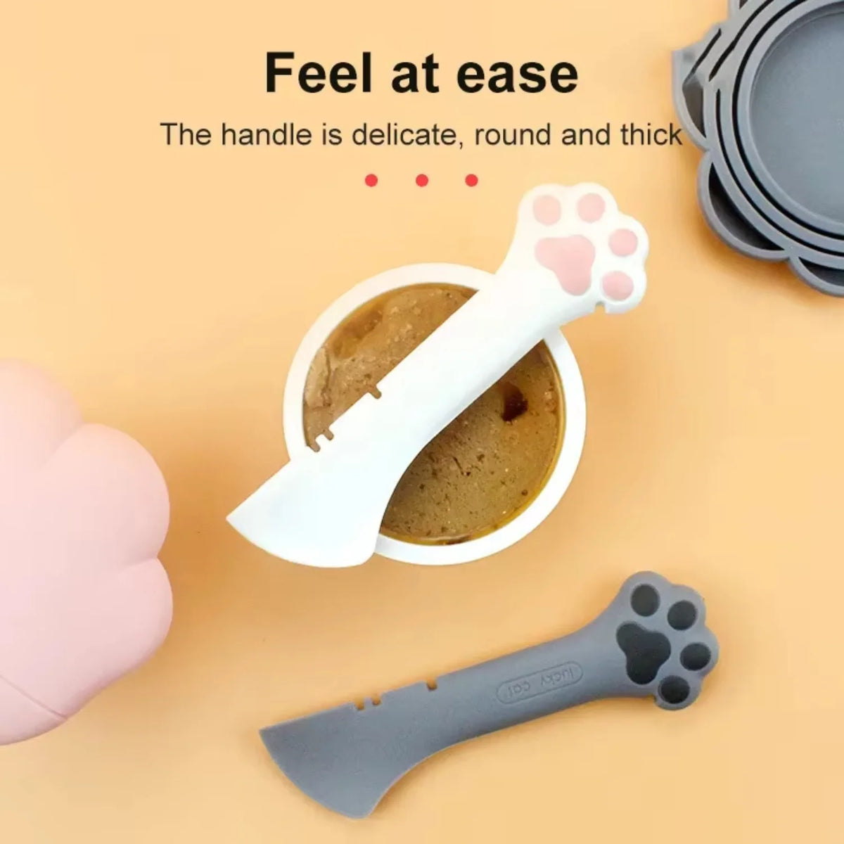 Multipurpose Wooden Pet Food Can Opener And Feeding Spoon