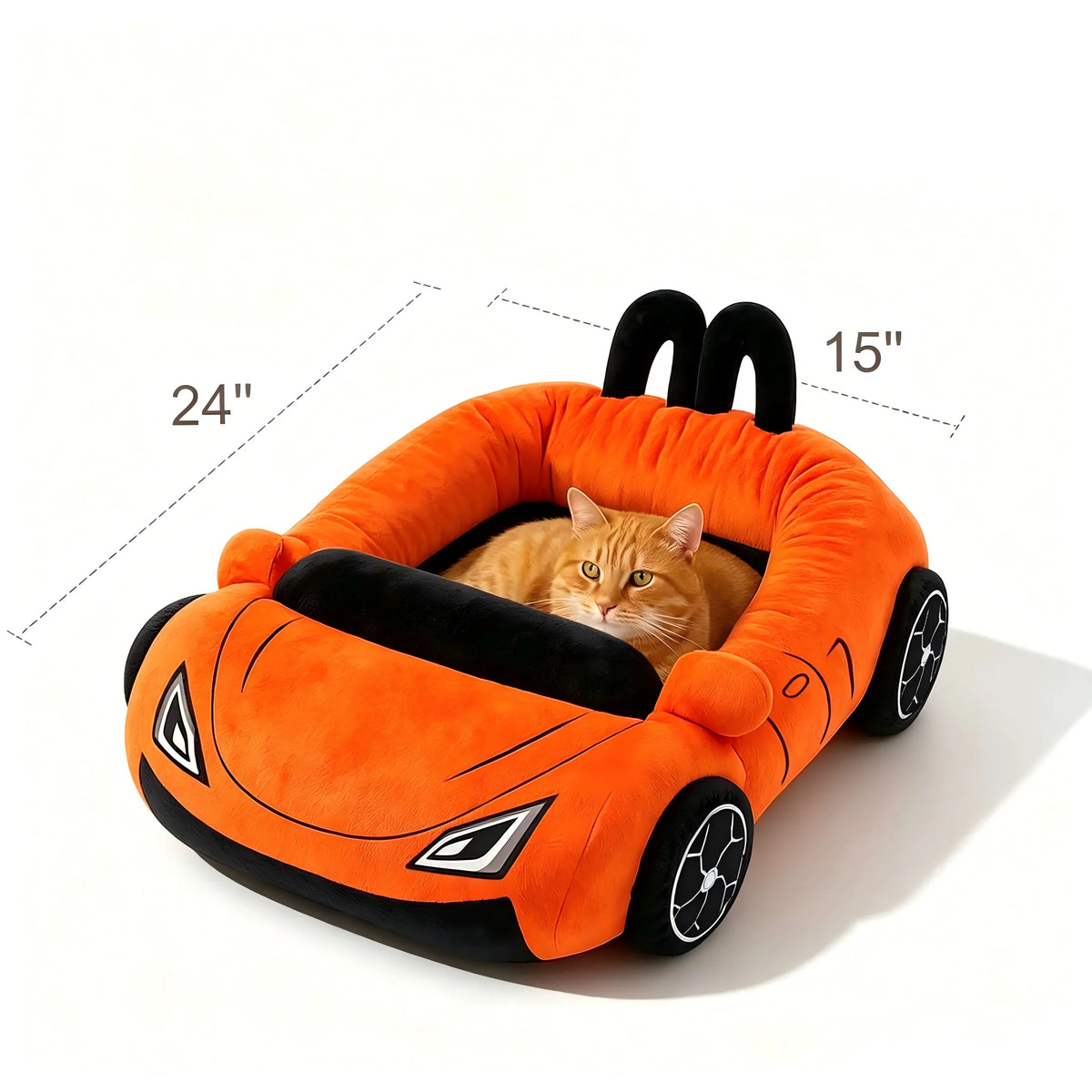 CWV Coral Fleece Supercar Kitten Bed With Soft Pillow