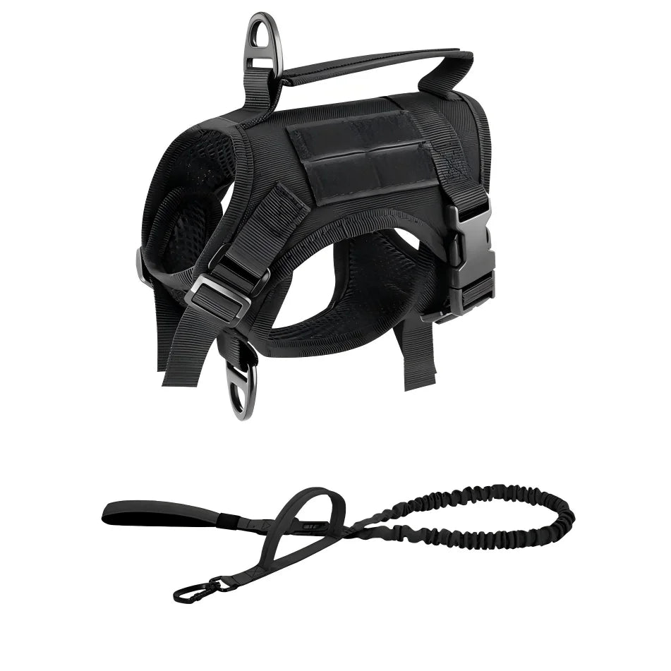 Tactical Escape Proof Cat Harness And Leash Set With Handle