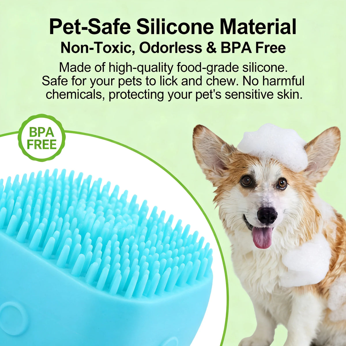 Soft Pet Bath Gloves For Dogs And Cats Grooming Brush