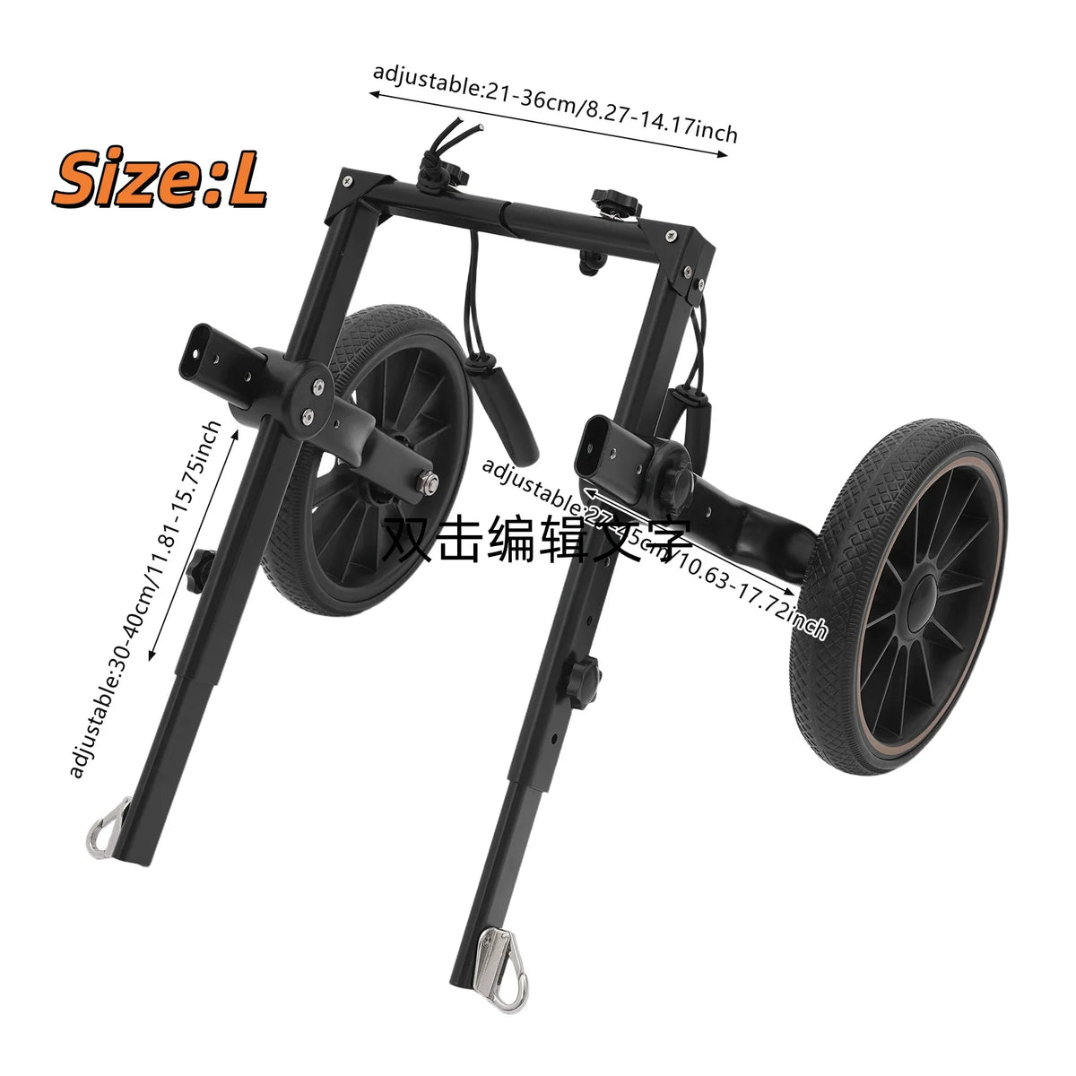 Bymaocar Adjustable Dog Wheelchair Rehabilitation Walking Support Cart
