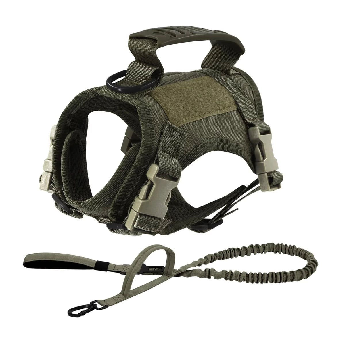 Tactical Adjustable Nylon Harness And Leash For Small Dogs