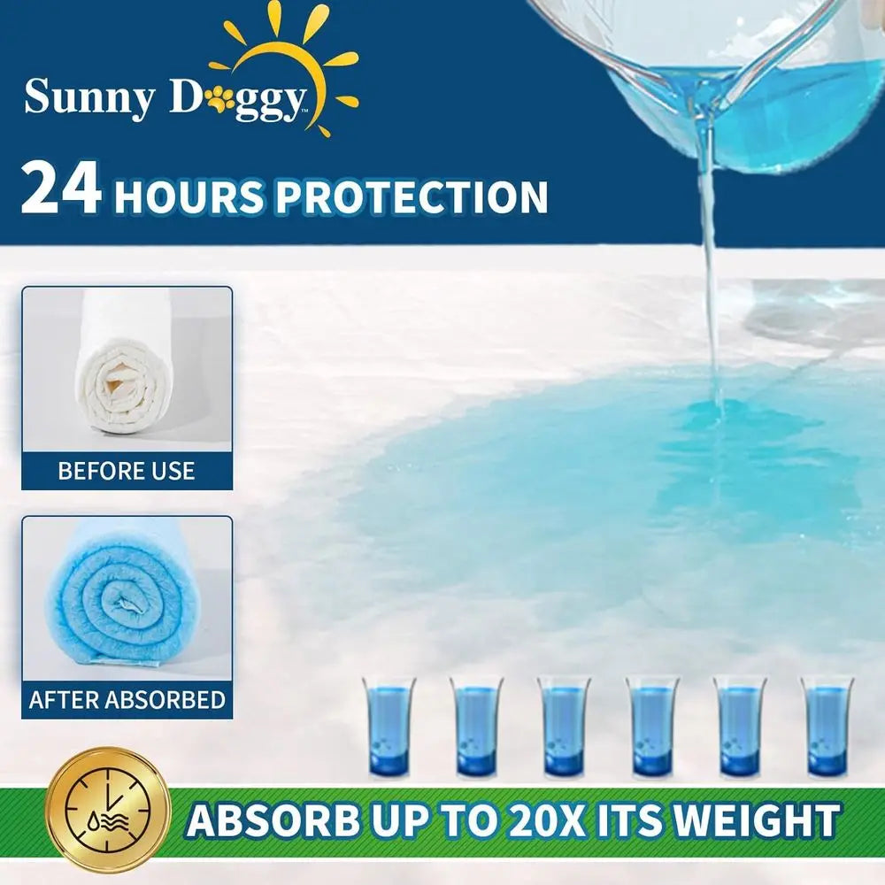 Disposable Absorbent Dog Pee Pads For Odor Control And Easy Use
