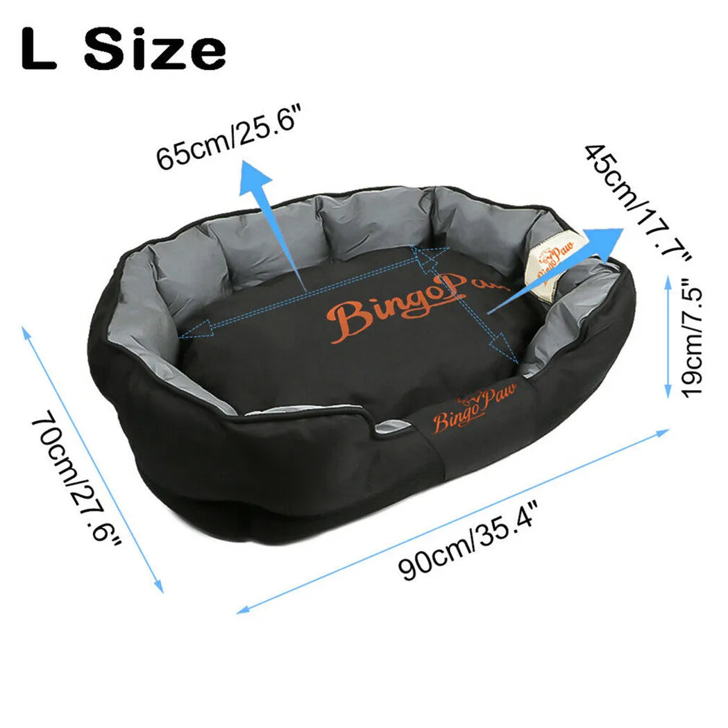 Borwart Orthopedic Waterproof Dog Bed With Removable Washable Cushion