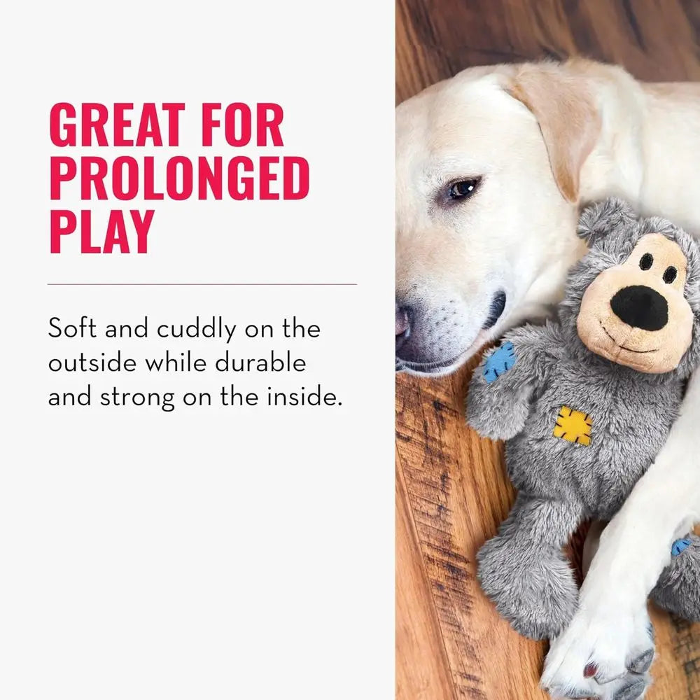Durable Knotted Rope Plush Bear Dog Toy For Active Chewers