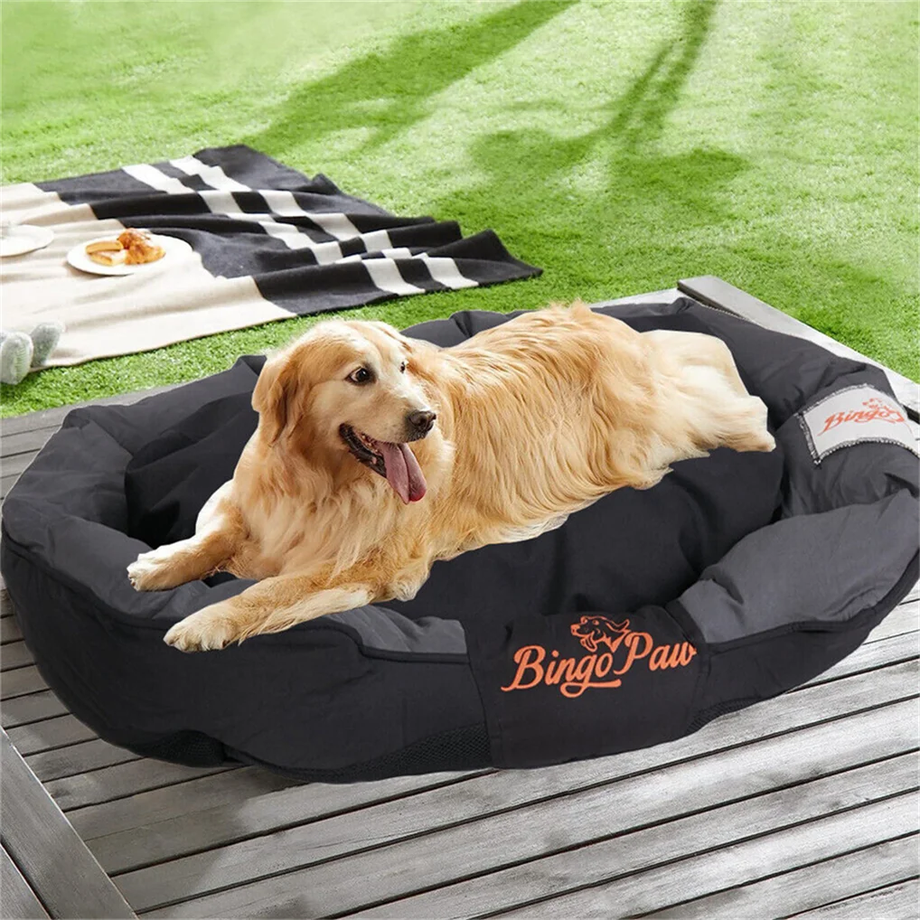 Borwart Orthopedic Waterproof Dog Bed With Removable Washable Cushion
