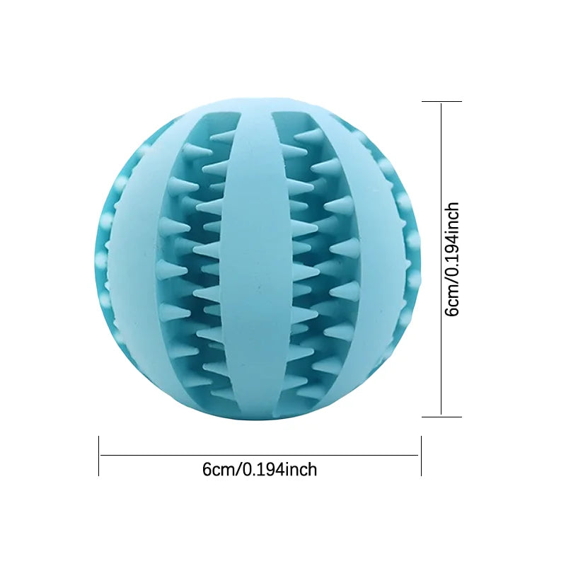Rubber Interactive Dog Toy Ball for Teething and Chew Training