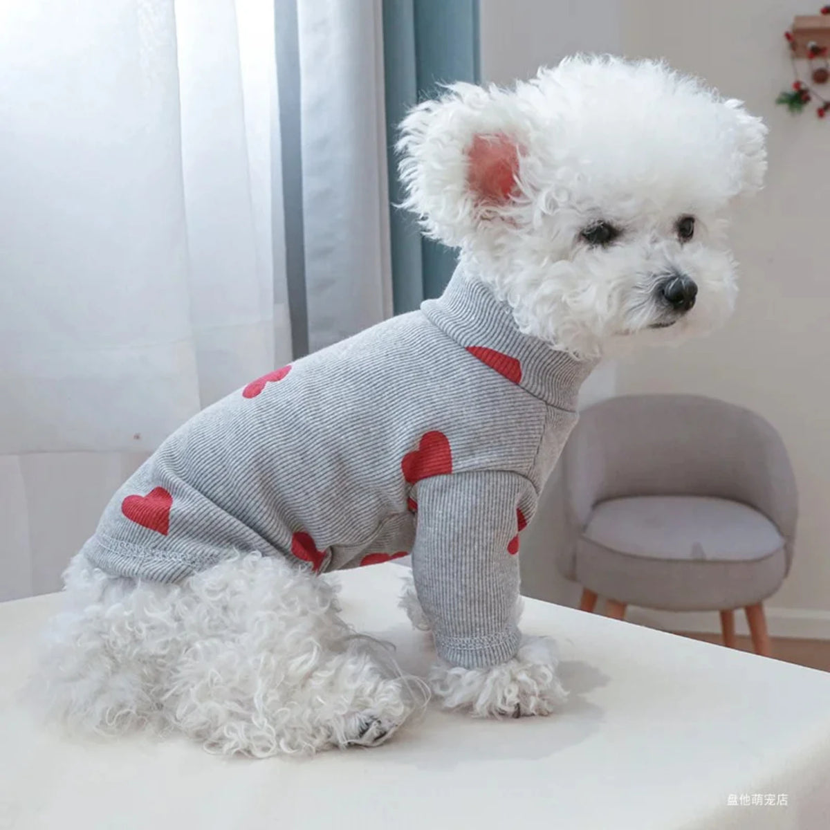 Love Printed Pet Shirt For Dogs And Cats All Seasons