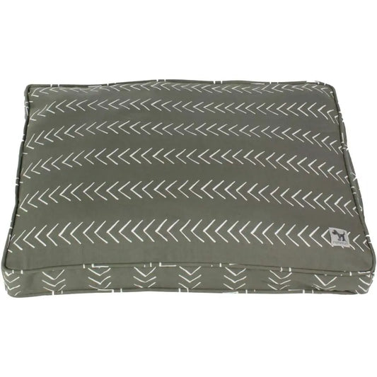 Organic Cotton Canvas Crate Pad With Natural Wool For Pets