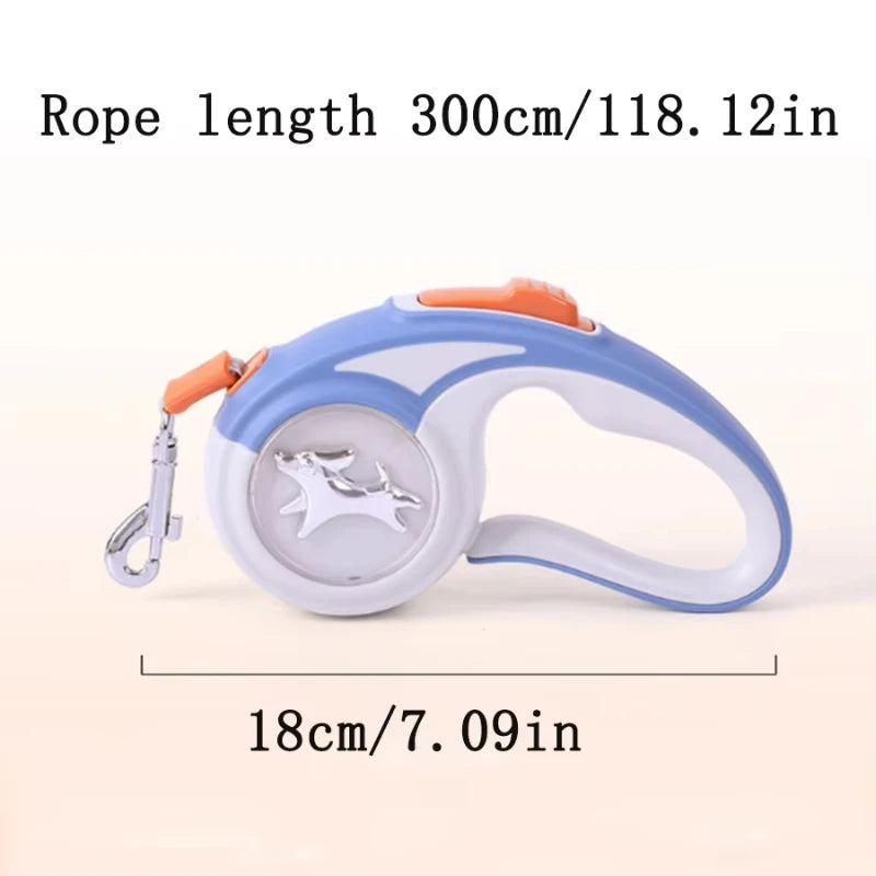 Automatic Extendable Smart Dog Leash With Plastic Body For Puppy