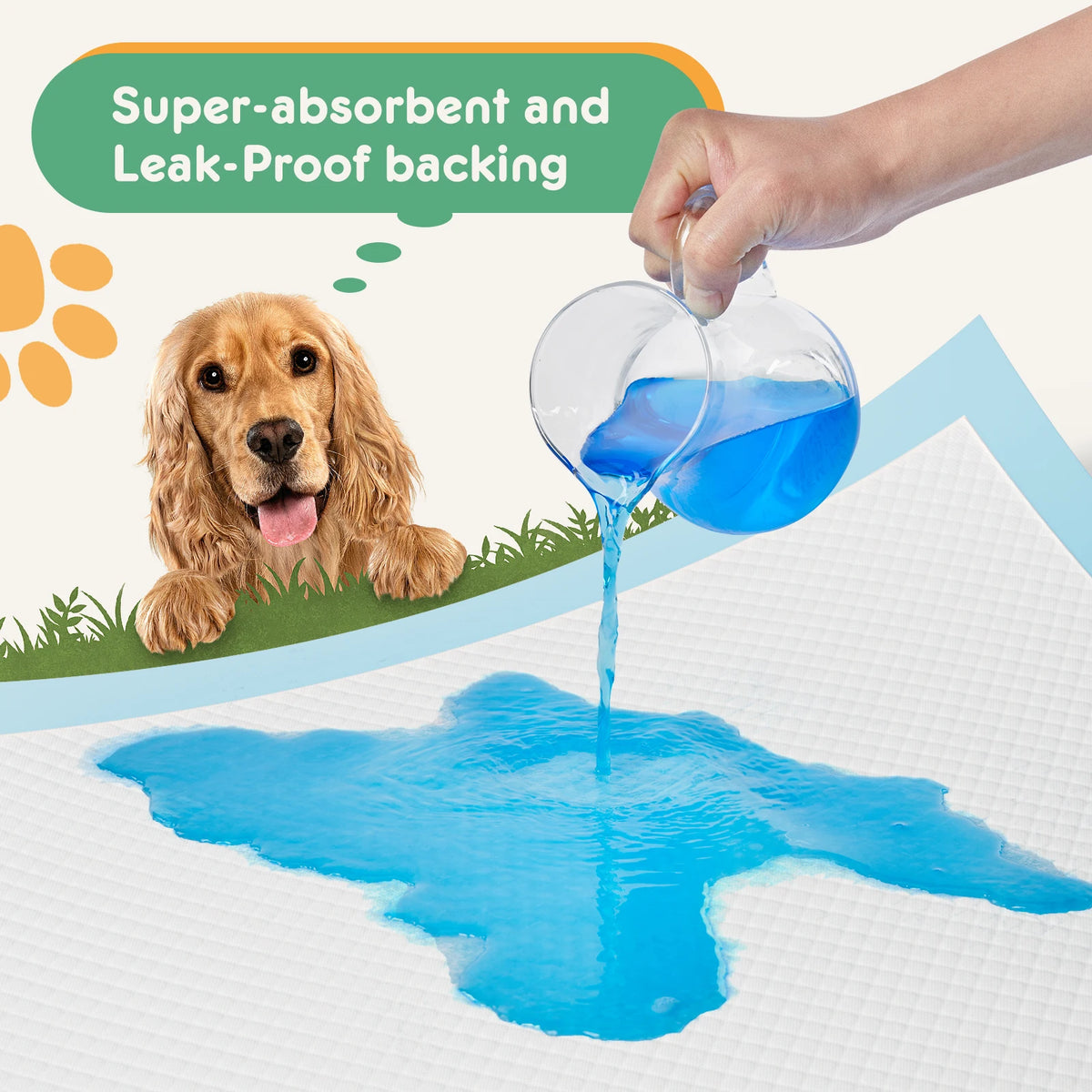 Leakproof Disposable Pet Training Pads Quick Drying Absorbent Surface