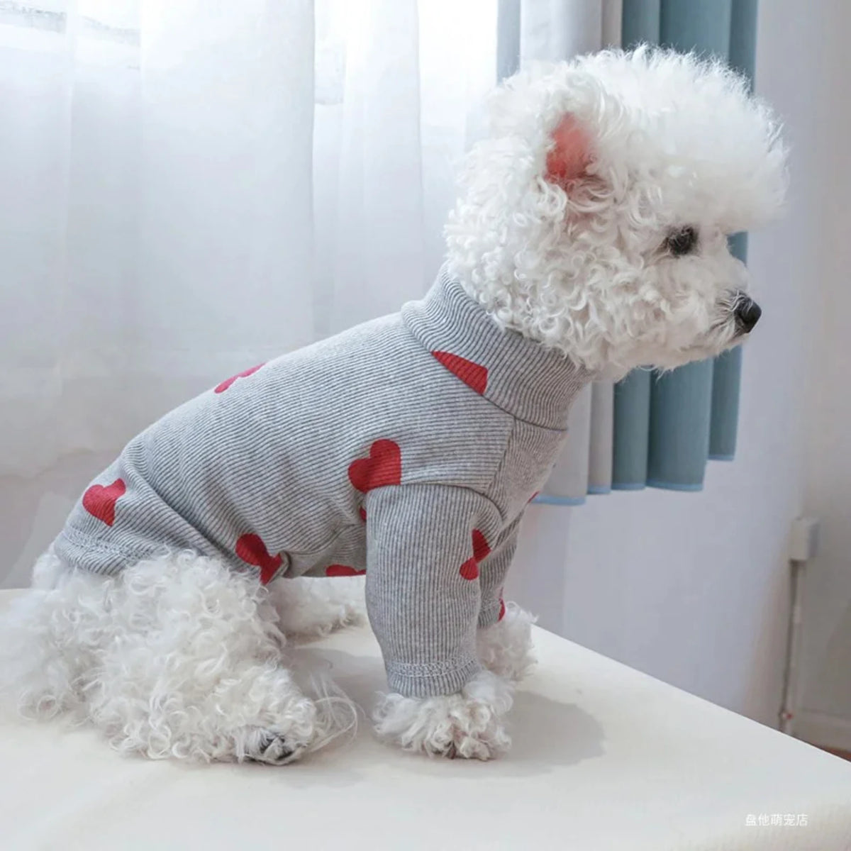Love Printed Pet Shirt For Dogs And Cats All Seasons