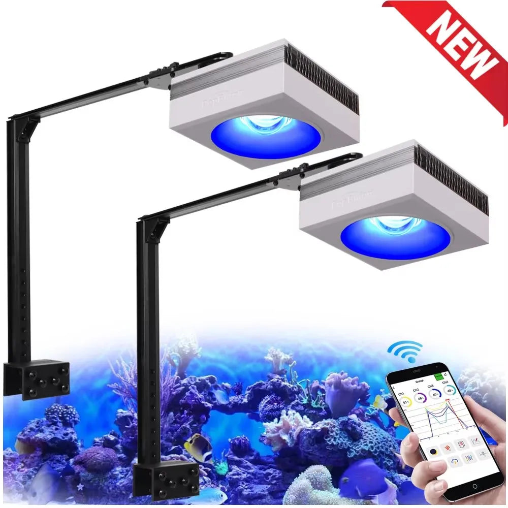 PopBloom RL90 WiFi LED Aquarium Light For Saltwater Reef