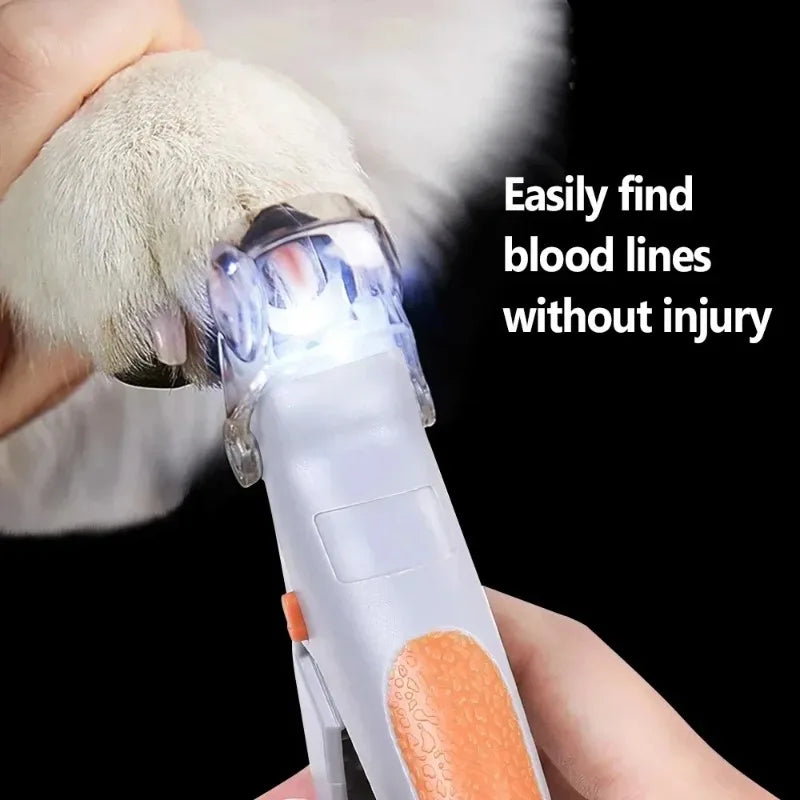 LED Pet Nail Clipper With Light For Dog Cat Grooming