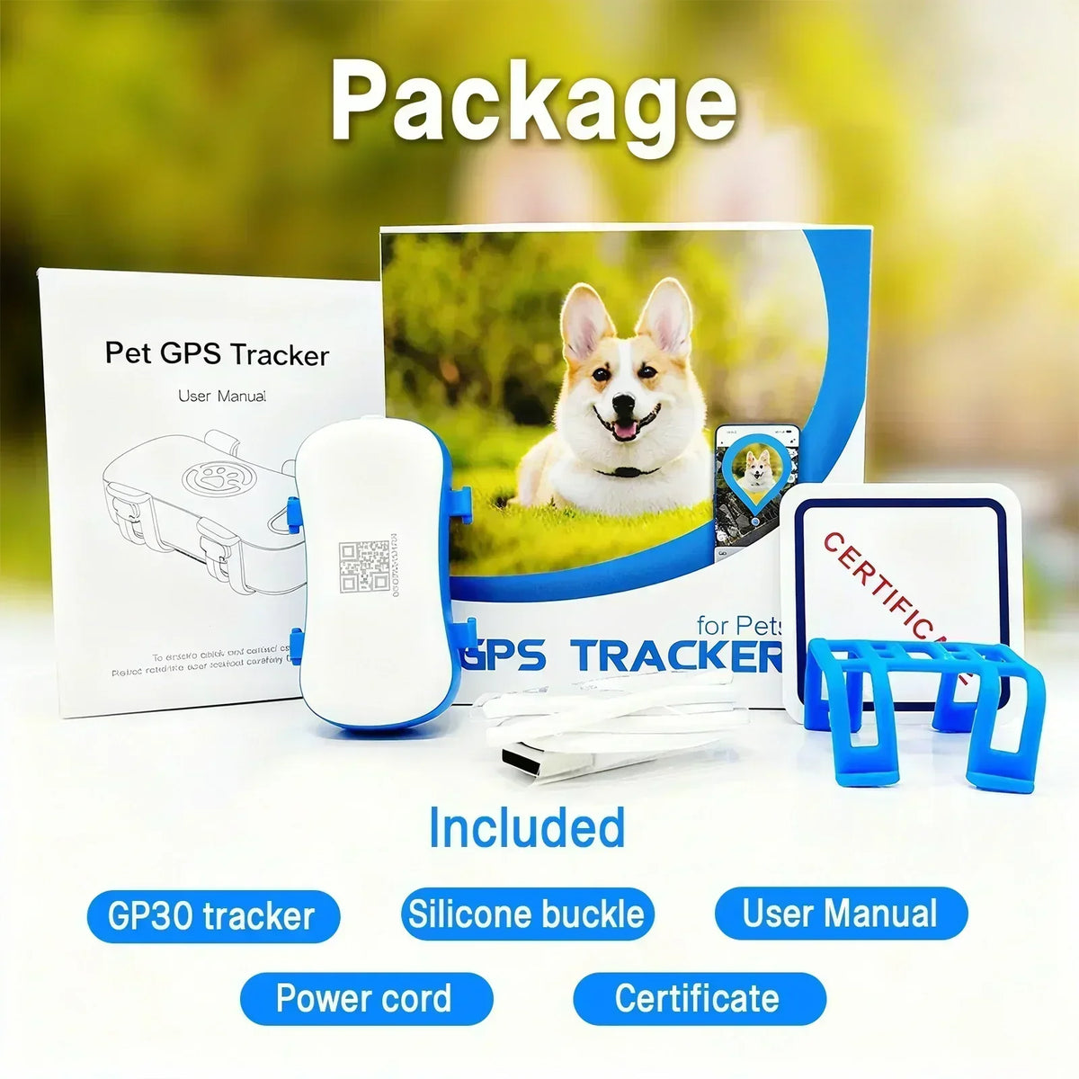 WANWAYTECH 4G GPS Pet Tracker With Real Time Location Alerts