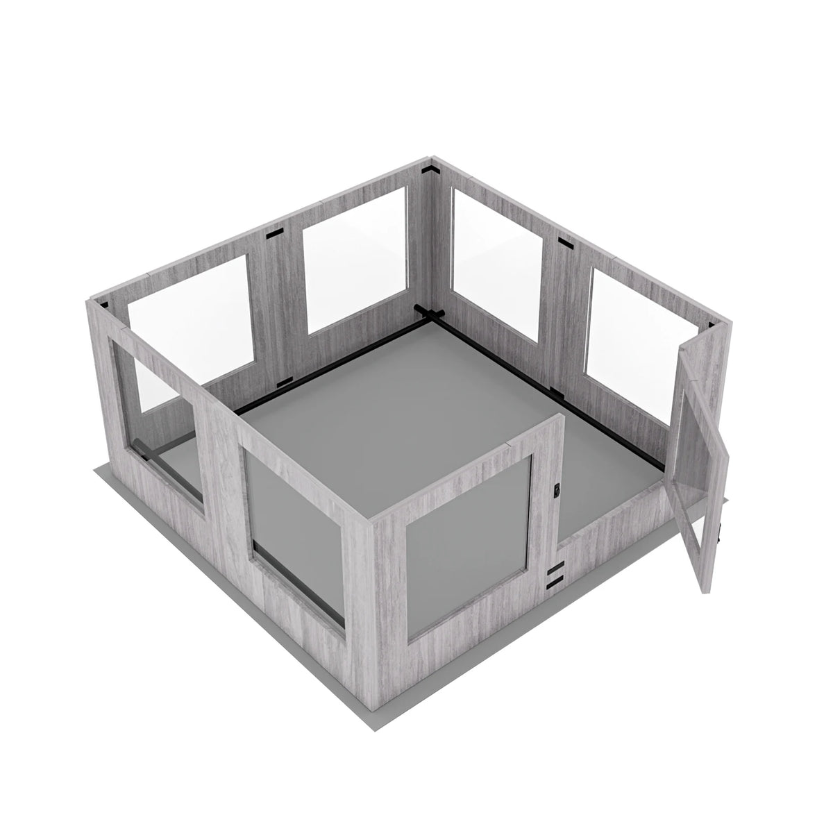 BINGOPAW Tempered Glass Indoor Dog Playpen Whelping Enclosure
