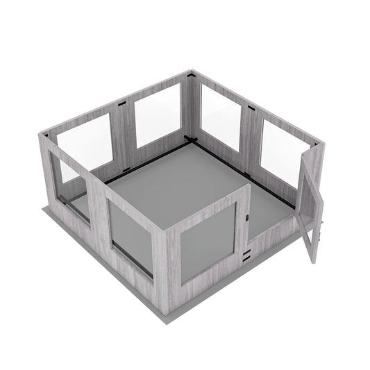 BINGOPAW Tempered Glass Indoor Dog Playpen Whelping Enclosure