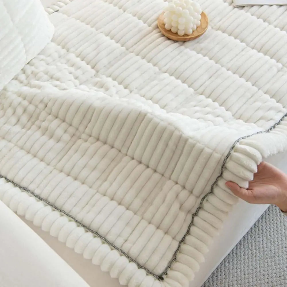 Ultra Soft Washable Fleece Couch Protector For Pets And Furniture