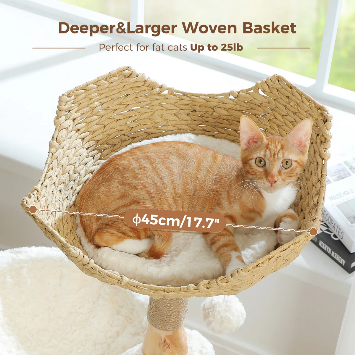 PAWZ Road Three Tier Cat Condo Solid Wood Scratching Posts