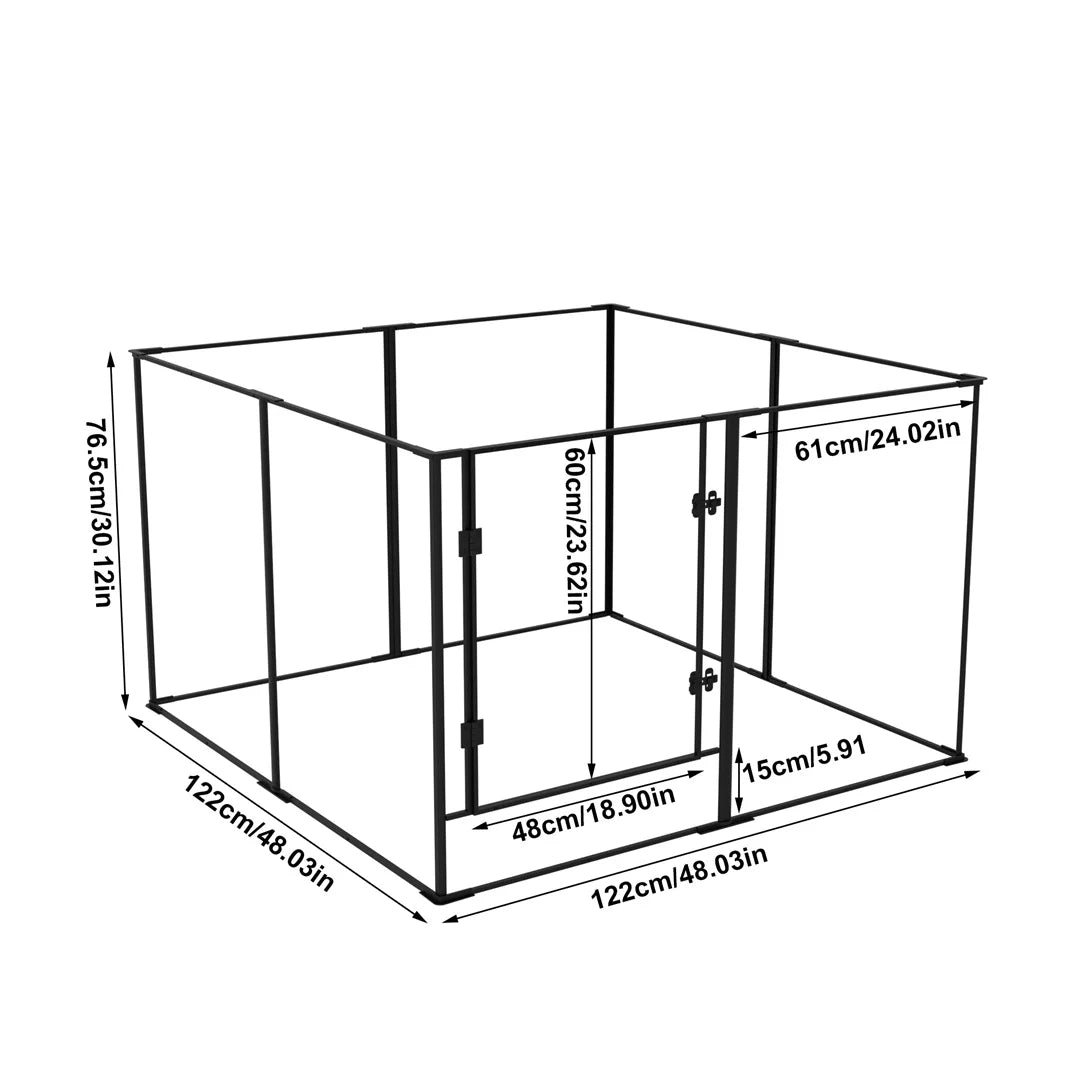 BINGOPAW Acrylic Dog Playpen Pet Exercise Whelping Fence