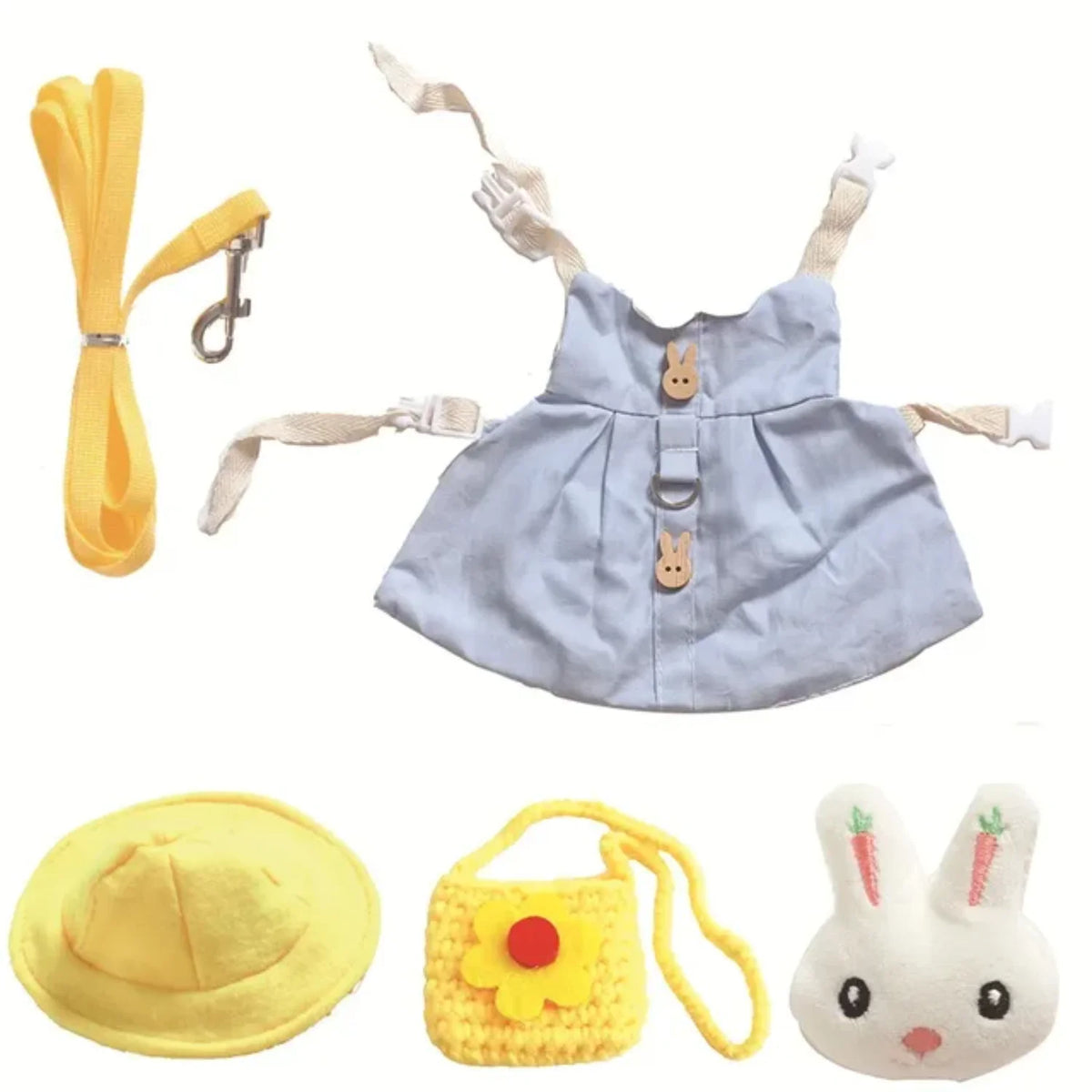Small Animal Harness Leash Set For Outdoor Guinea Pigs