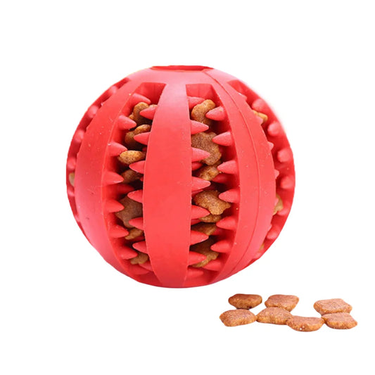 Rubber Interactive Dog Toy Ball for Teething and Chew Training