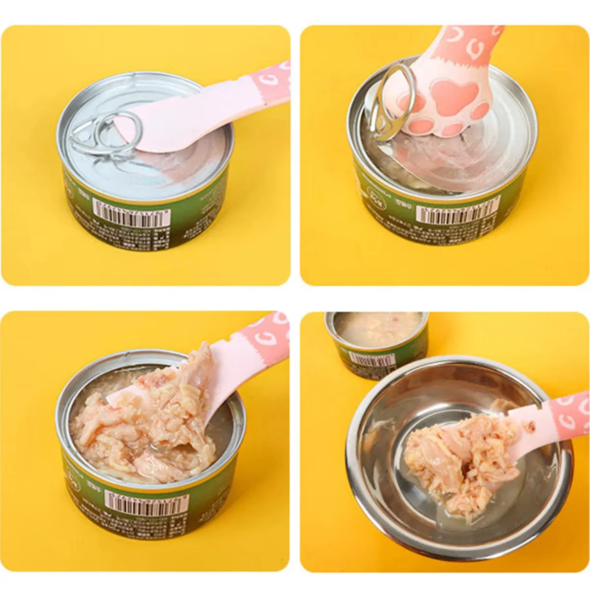 Multipurpose Wooden Pet Food Can Opener And Feeding Spoon