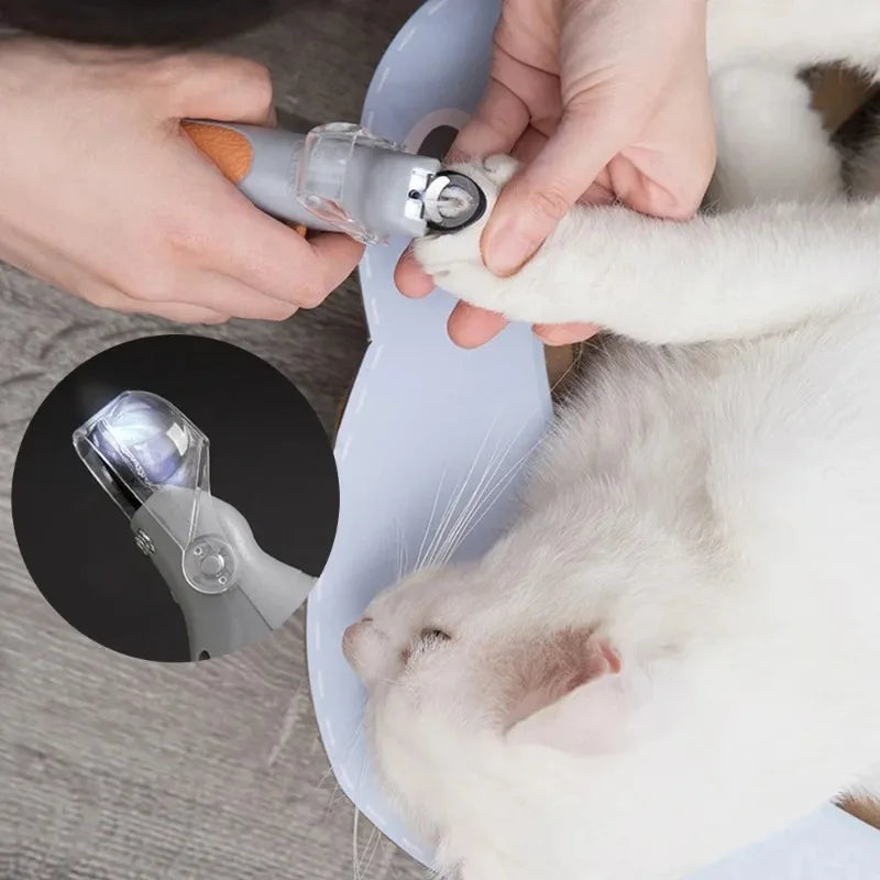 LED Pet Nail Clipper With Light For Dog Cat Grooming