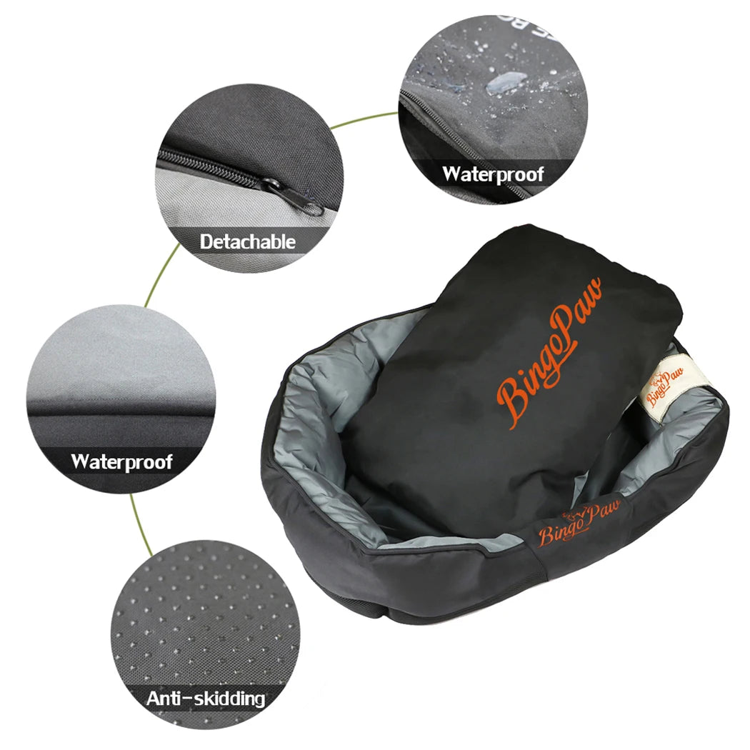 Borwart Orthopedic Waterproof Dog Bed With Removable Washable Cushion